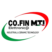 Logo Co.Fin Elettronica - MTI con ellissi verde e rossa. Al centro nomi aziende in nero